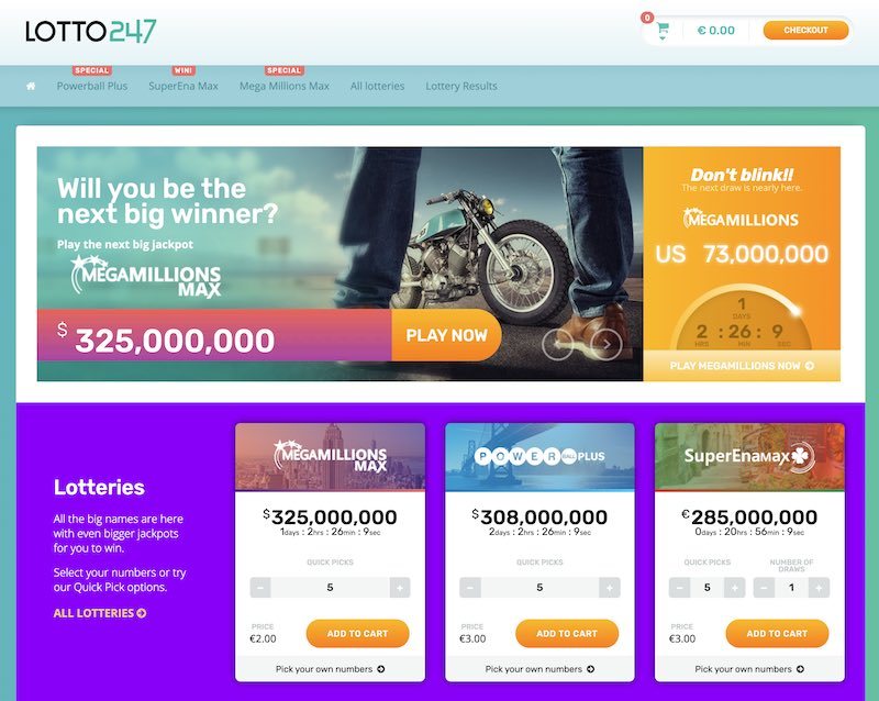 Lotto247 Homepage