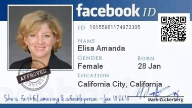 Fake Facebook Employee ID