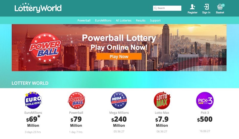 LotteryWorld Homepage